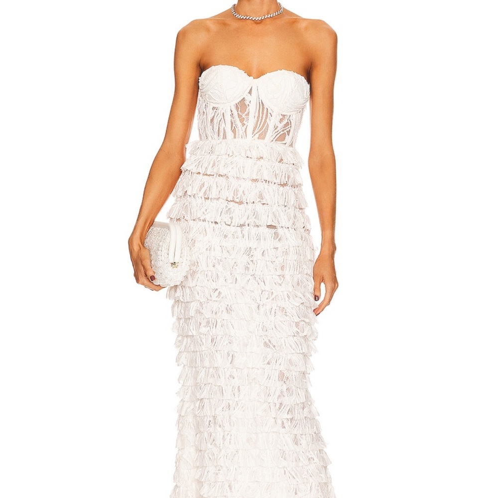 Retrofit Irini Dress - sequin and ruffle